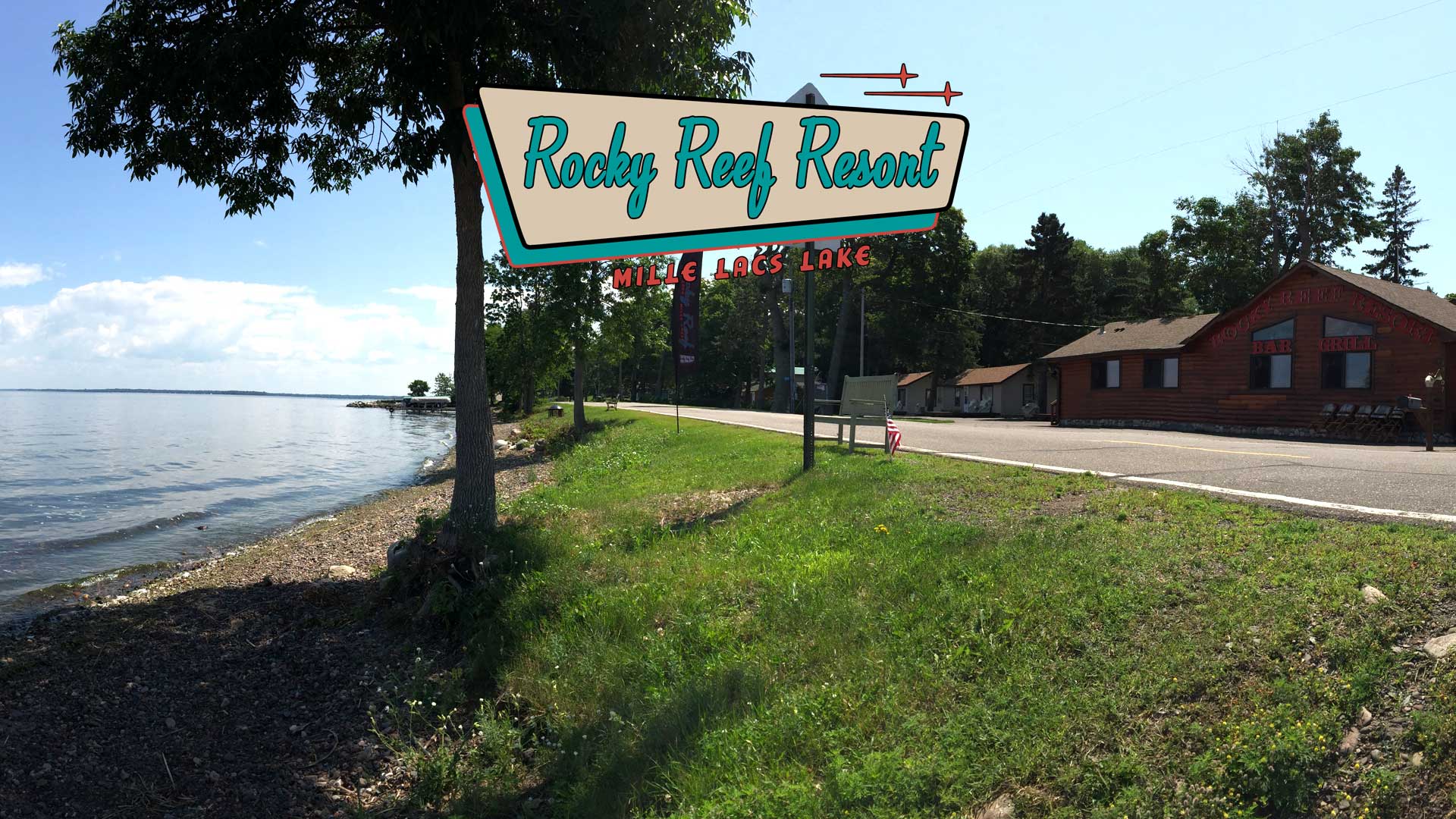 Rocky Reef Resort Lakeside Bar & Grill, Cabin Rentals, Ice Fishing